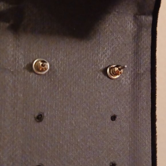 Monet Champagne Brown Colored Pearl Dangle Stud Earrings - Picture 14 of 15